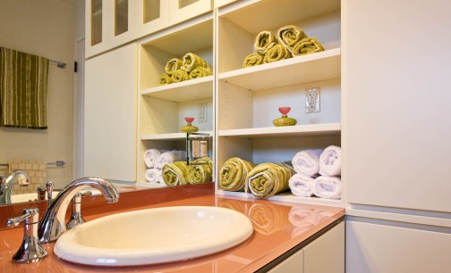 Customized, Built-in Bathroom
