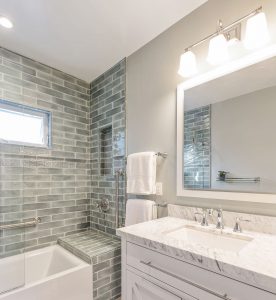 roberts Electric won a 2019 Remmie award for this Piedmont bathroom makeover